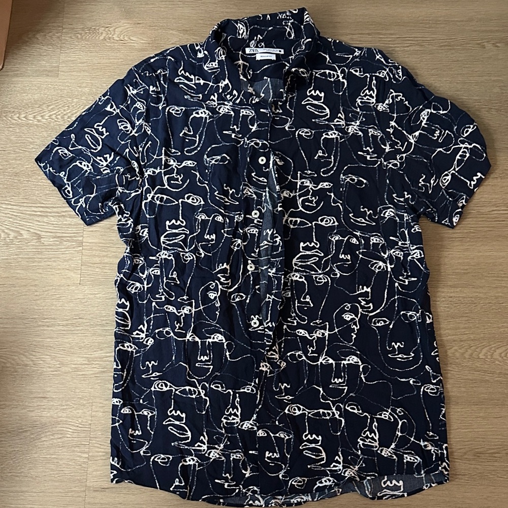 Zara Men’s Blue Shirt